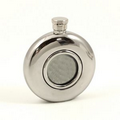 Stainless glass Center Round Flask - 5 Oz.